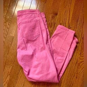 Crown & Ivy Women’s Pink Denim Jeans Stretch Size 10